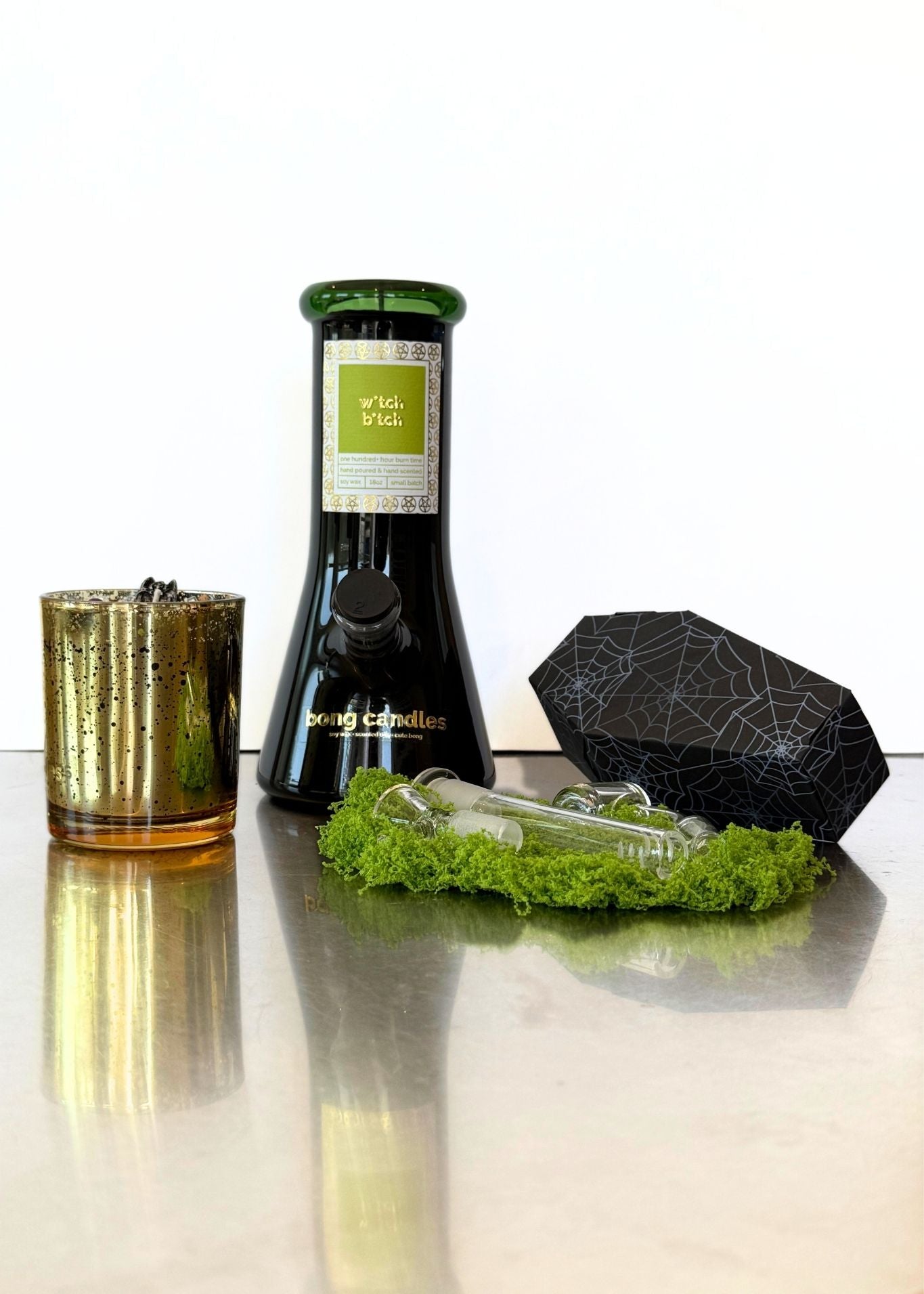 witch bitch candle set + accessories, halloween gifts,