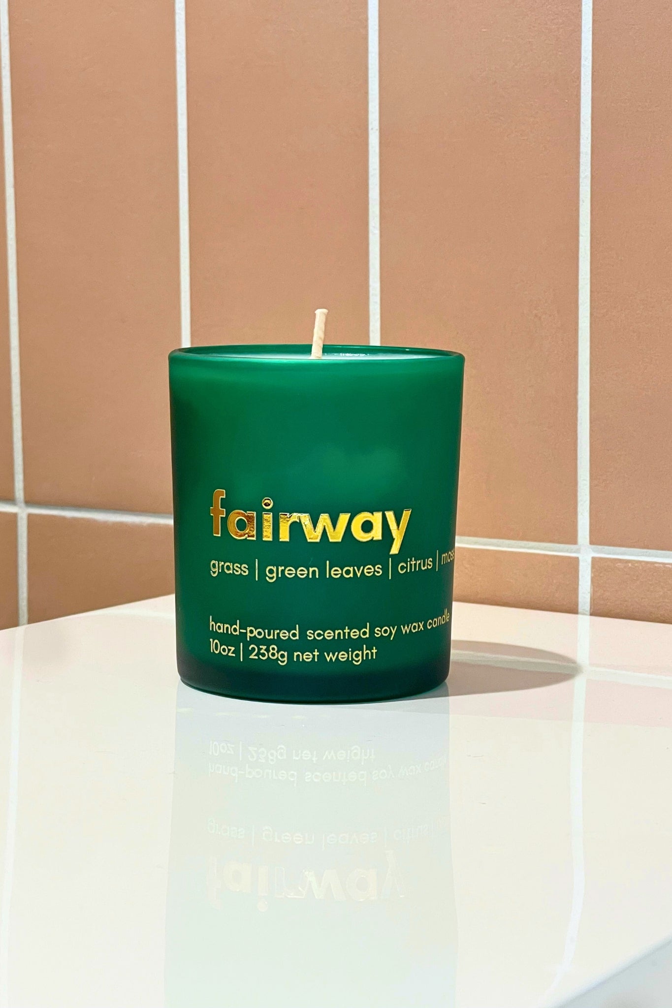 fairway 10oz candle, grass scented candle, golf lovers, golf gifts, candles