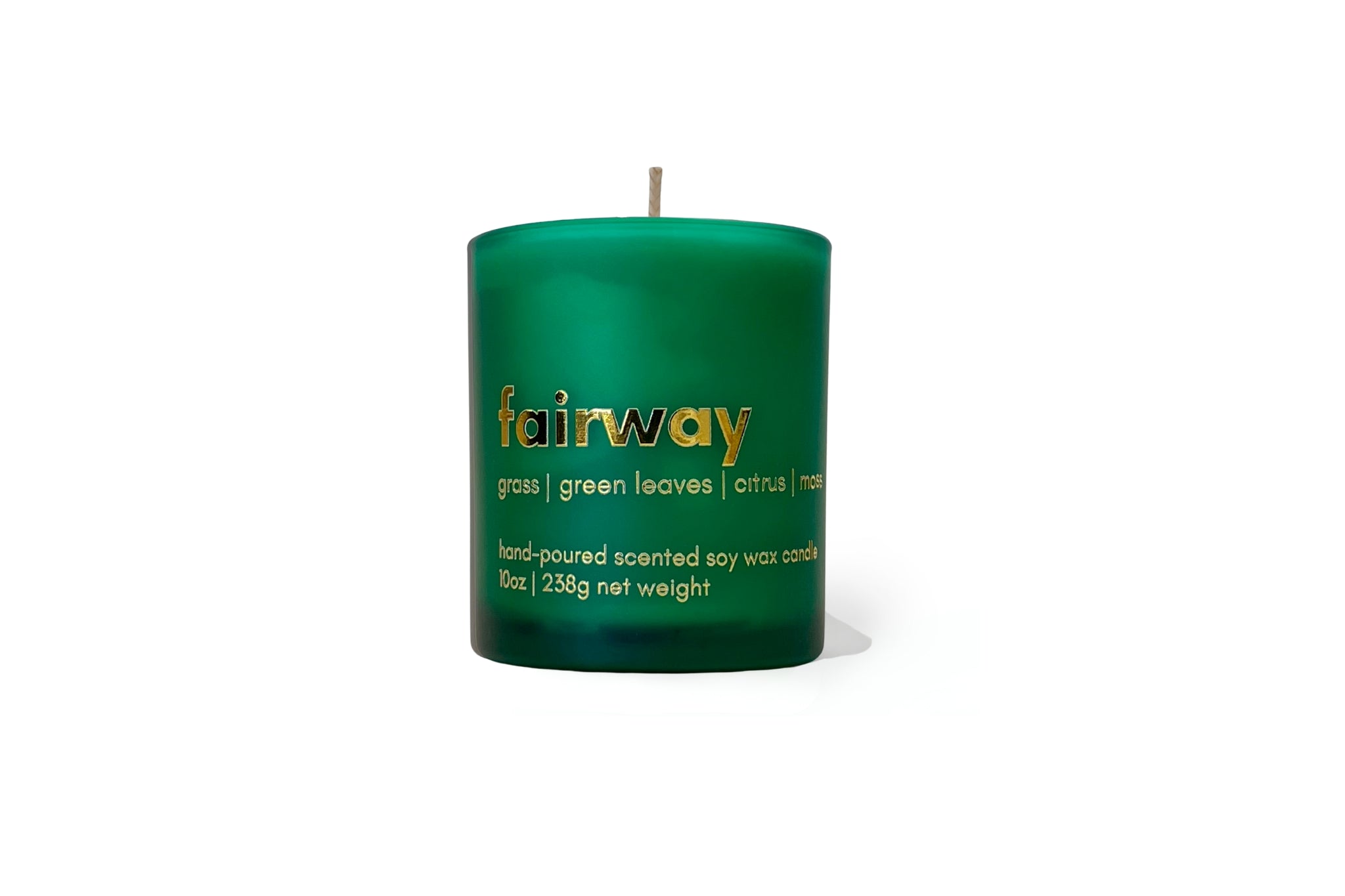 fairway 10oz candle, grass scented candle, golf lovers, golf gifts, candles