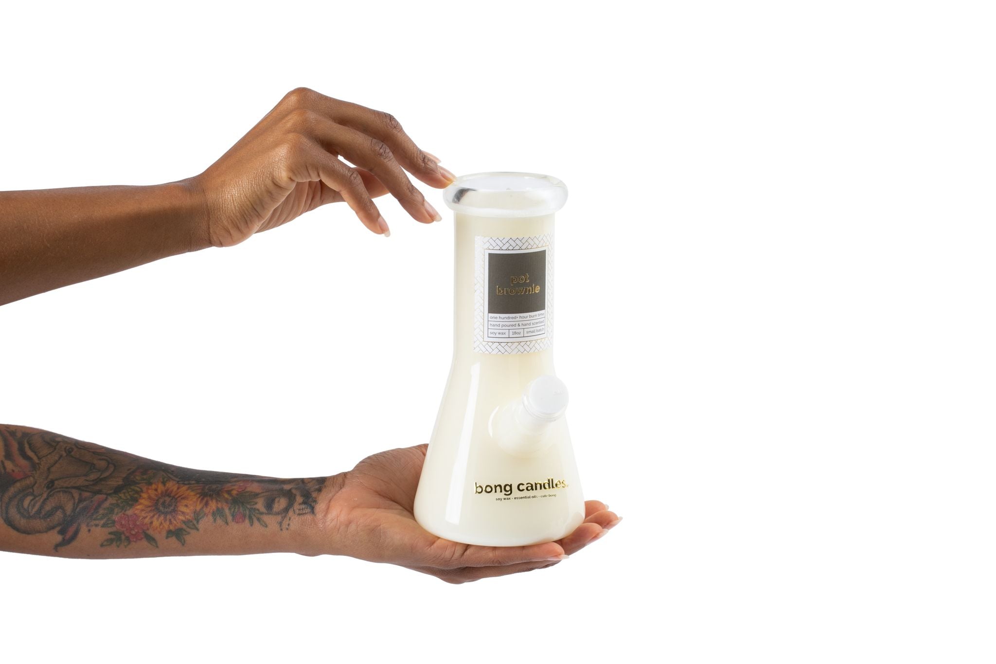 pot brownie bong candle, schwag candle, brownie scented candle