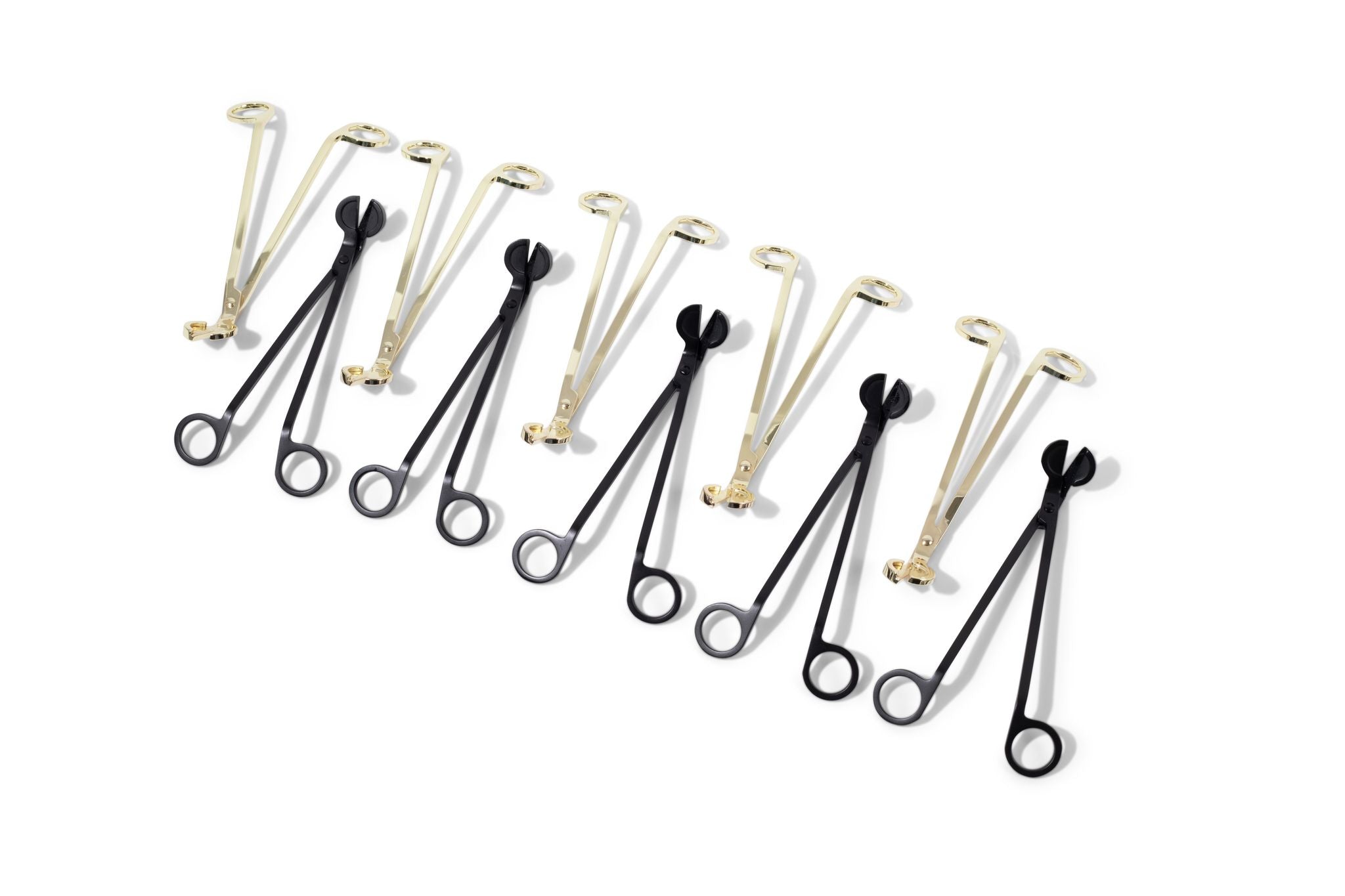 bong candles wick trimmer - matte black and gold candle accessories