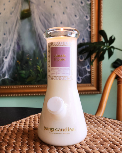 classic hippie bong candle