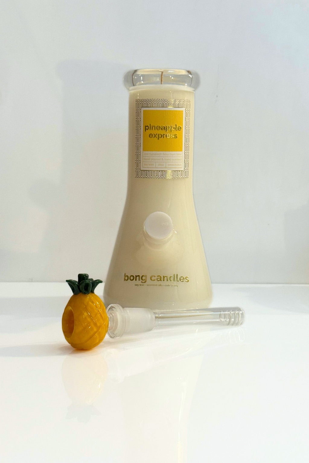 empire glassworks x bong candles pineapple express sesh set