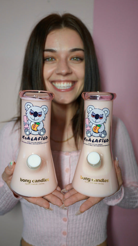 koala puffs x bong candles koalafied sesh set