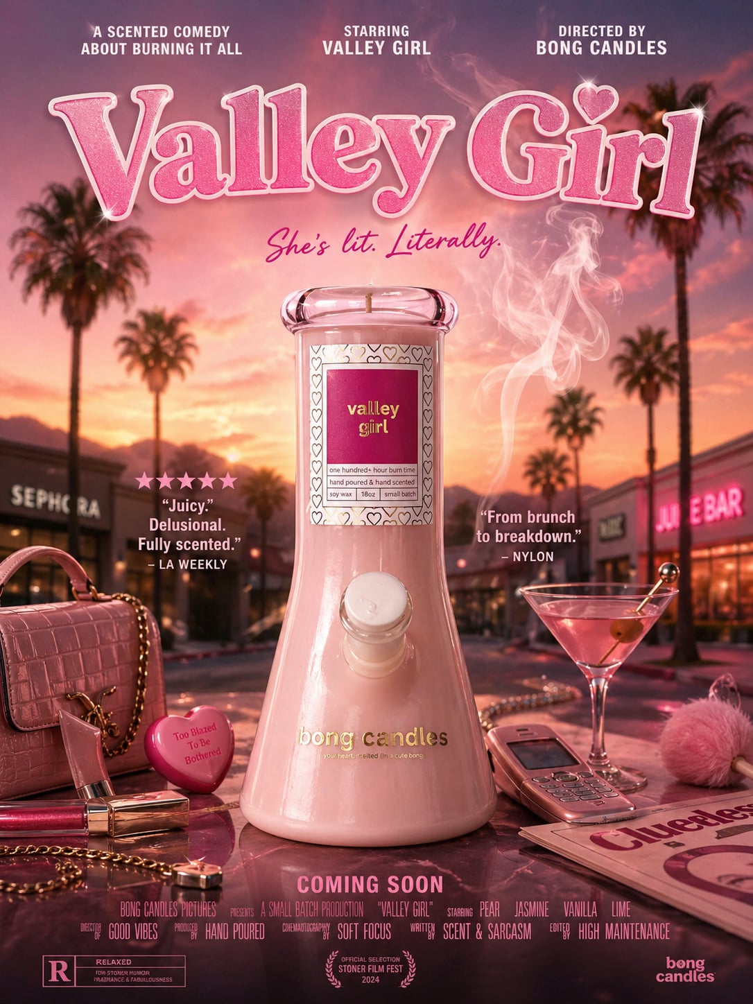 valley girl bong candle
