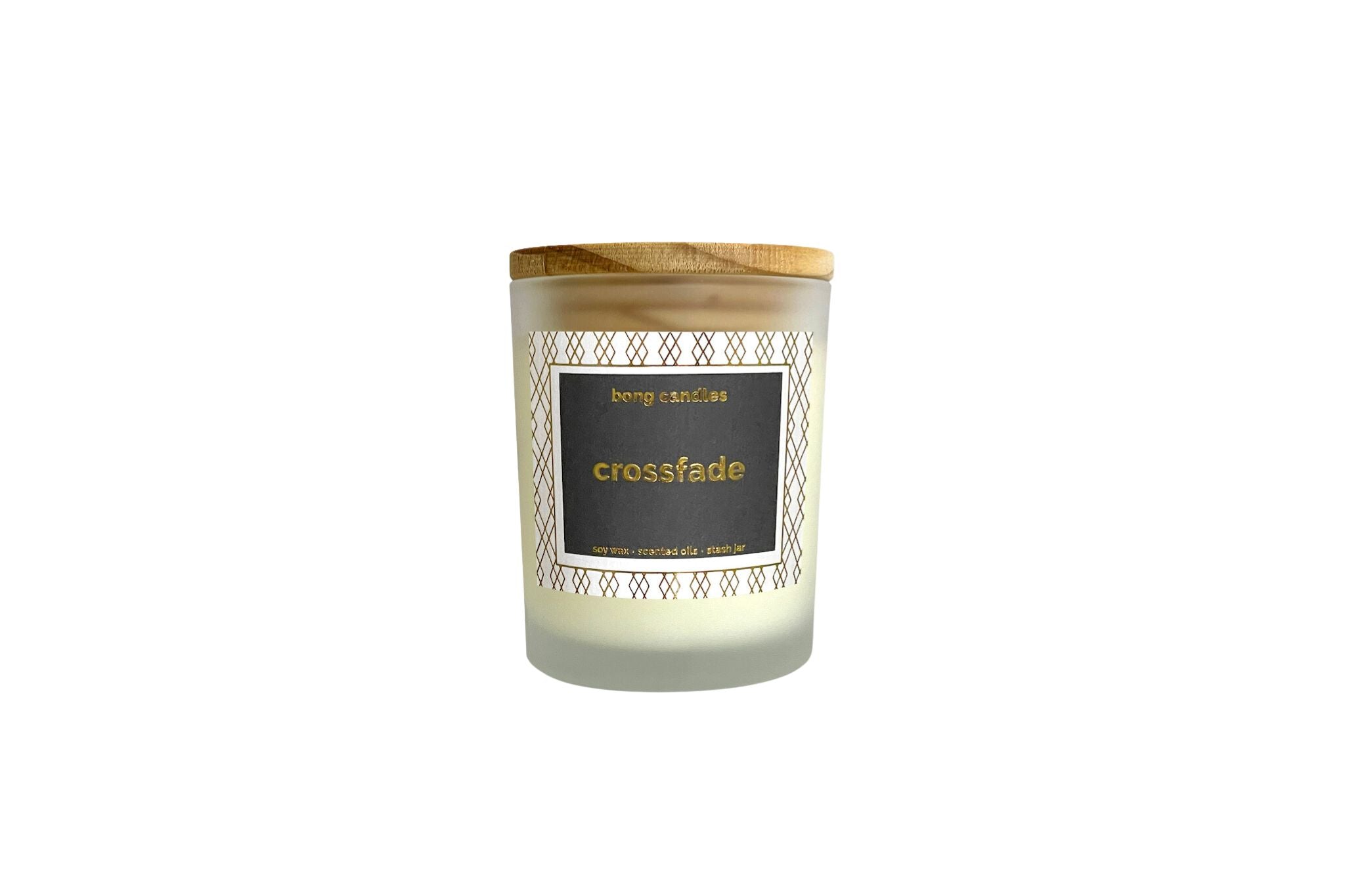 crossfade stash jar candle, stash jar, upcycle, whiskey, bourbon, vanilla, smoke