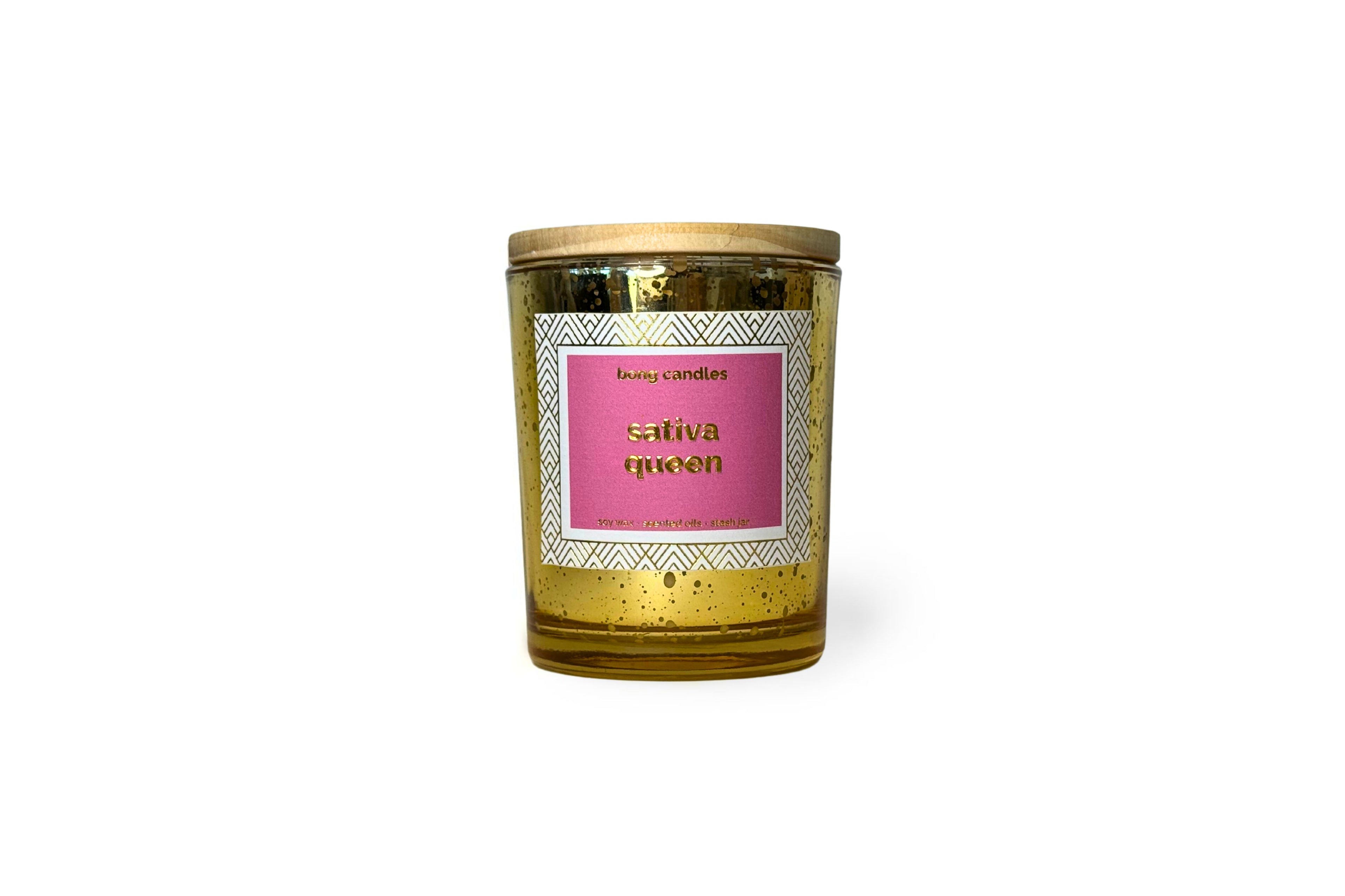 sativa queen stash jar candle