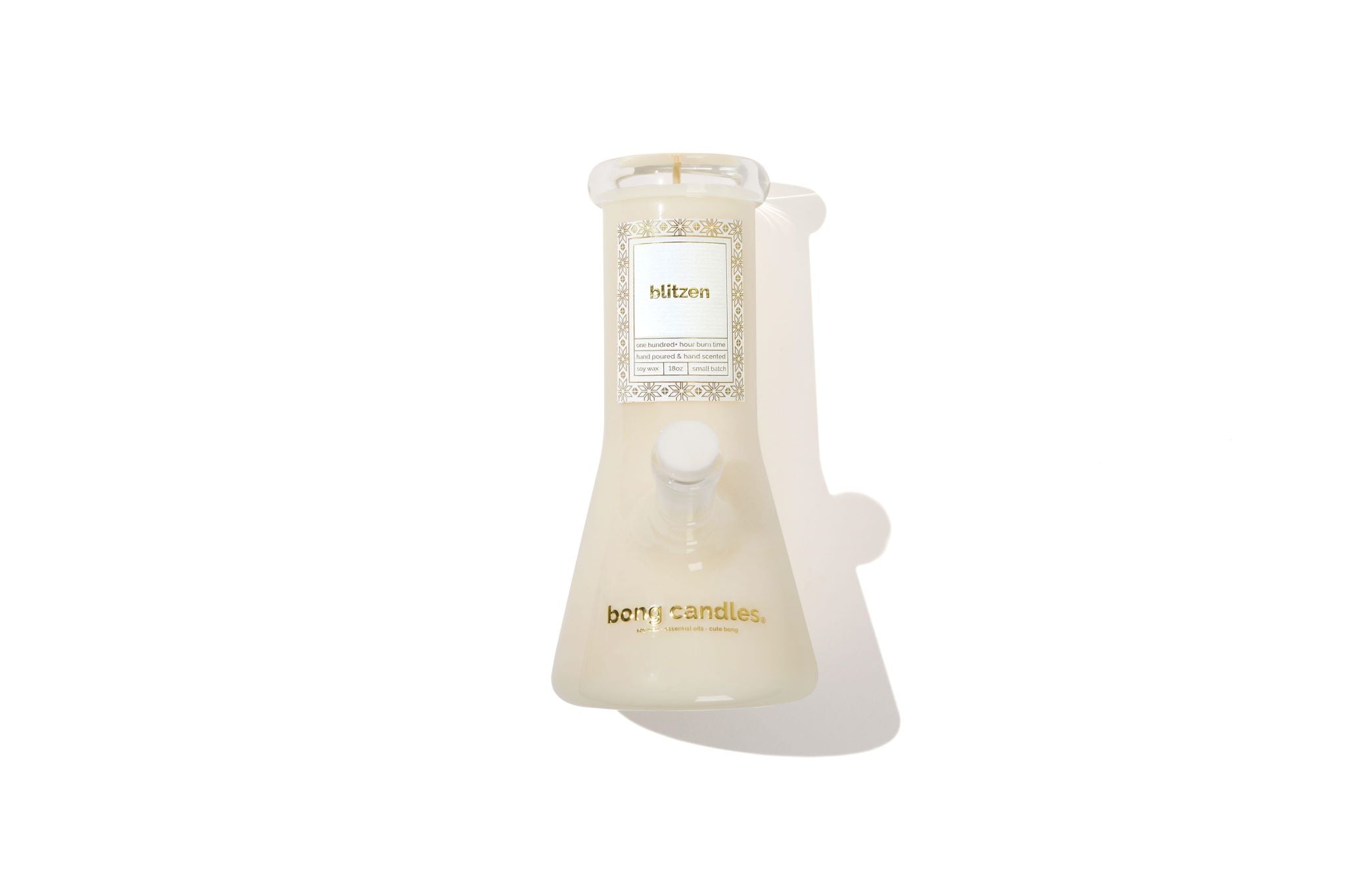 blitzen candle, bong candle, holiday bong candle, holiday candle