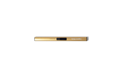 gold rechargeable electric lighter - matte black, gold or silver - candle accessories