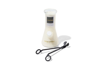 bong candles wick trimmer - matte black and gold candle accessories